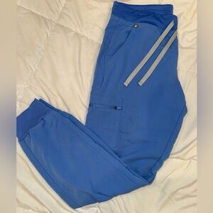 Figs jogger pants, size medium, Ceil blue